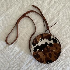 Madewell Simple Circle Crossbody Bag in Calf Hair